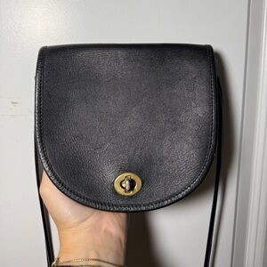 Vintage Coach Turnlock Crossbody Bag